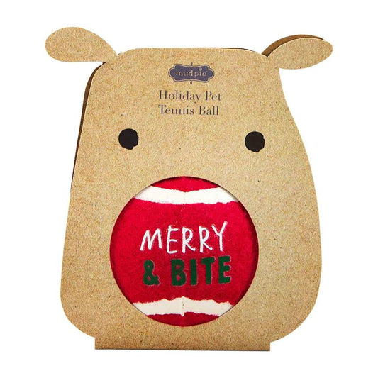 REINDEER XMAS TENNIS BALL
