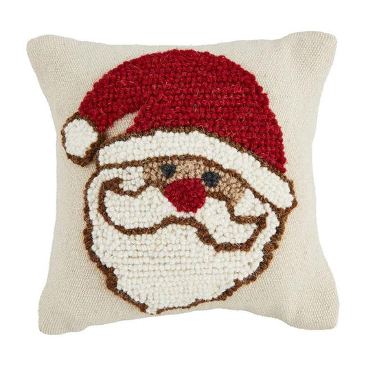 SANTA MINI  CANVAS HOOK PILLOW