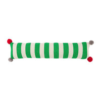 GREEN LONG SKINNY KNIT PILLOW