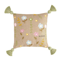 Bloom Floral Tassel Pillow