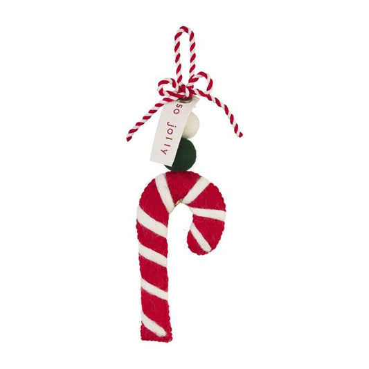 JOLLY CANDY CANE ORNAMENT