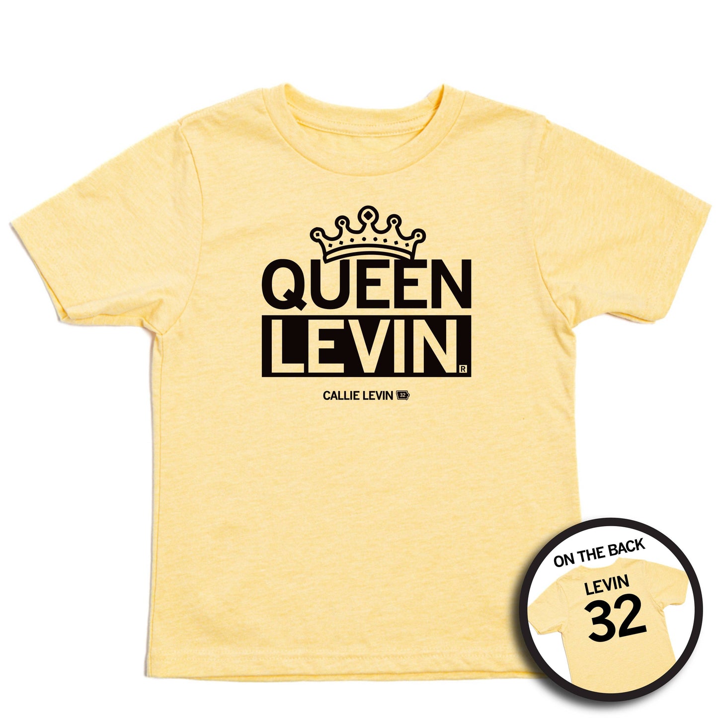 RAYGUN - Queen Levin Kids: 5T (YXS) - Banana Cream