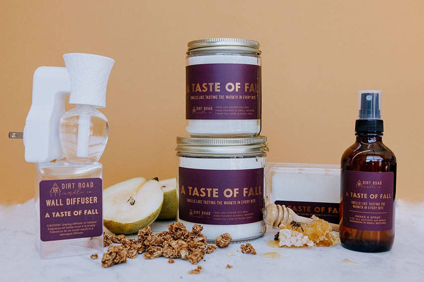 Dirt Road Candle Co - A Taste Of Fall Candle: 8 oz Candle
