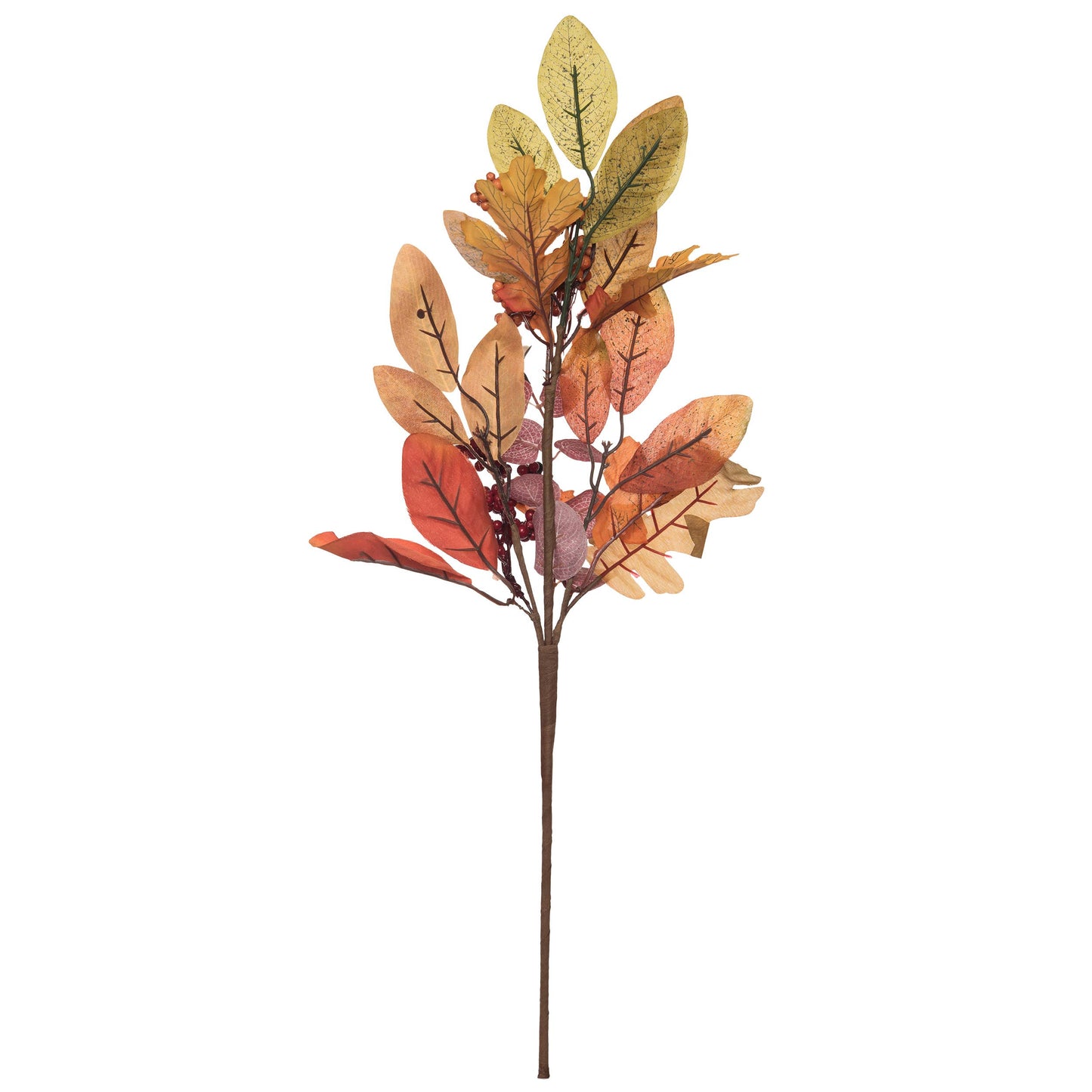 Orange Harvest Watercolor Leaves Spray