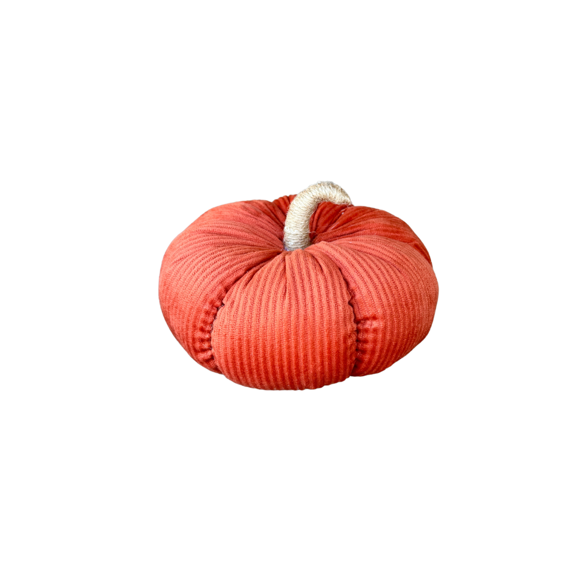 Lrg. Orange Corduroy Pumpkin