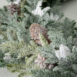 FROSTED PINE PINECONE GARLAND