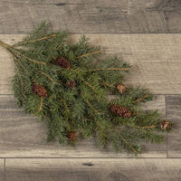 25" ANGEL PINE SPRAY WITH CONES