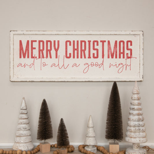 4 × 24" TO ALL A GOOD NIGHT SIGN