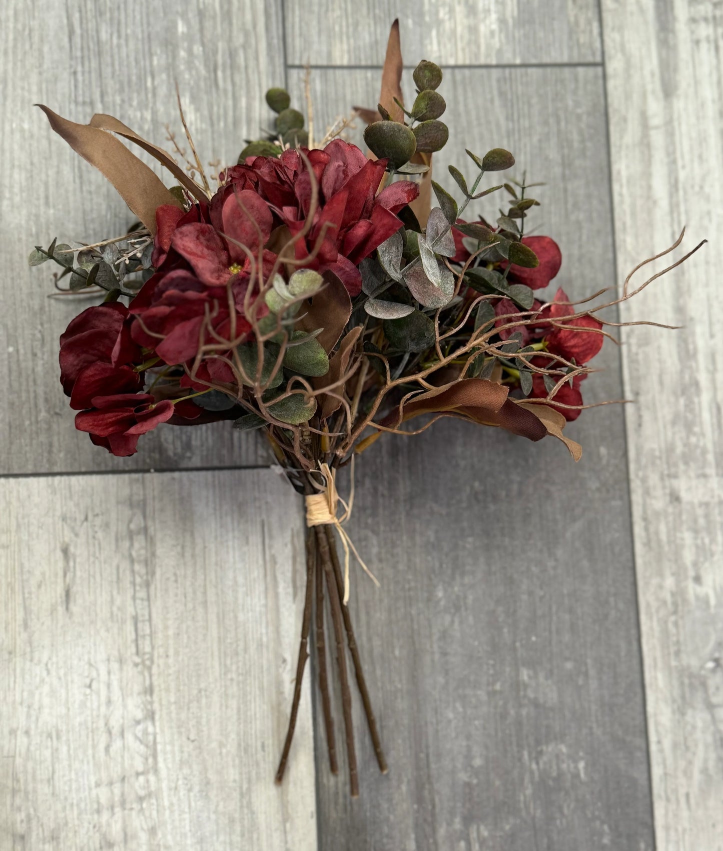 Burgundy Floral Bundle 14 Inch