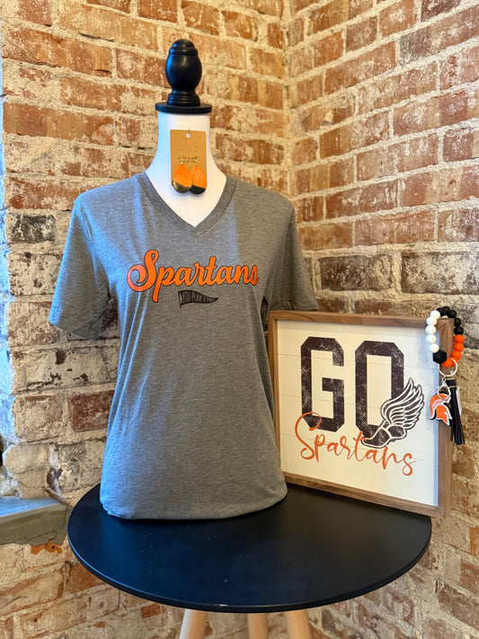 Solon Game Day Regular V-Neck Tee Small