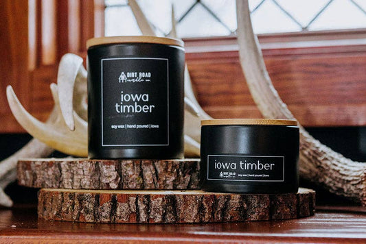 Dirt Road Candle Co - Iowa Timber Candle: 12 oz