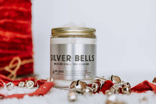 Dirt Road Candle Co - Silver Bells Candle: 8 oz Candle