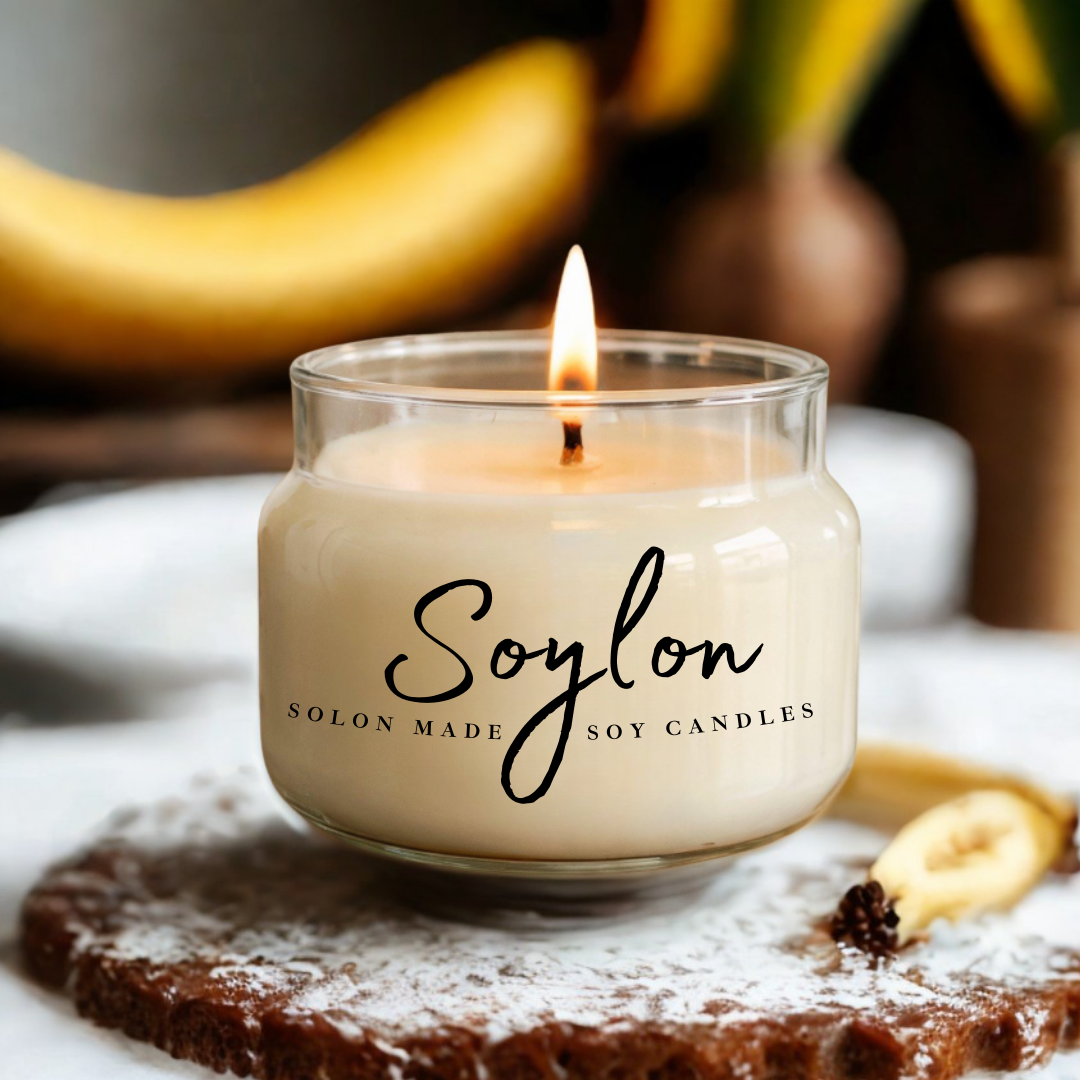 Soylon 2 Wick Candle Banana Bundt Cake