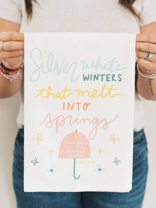 Silver White Winters Towel - Limited Edition!