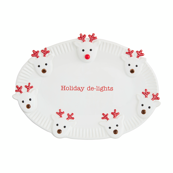 Light-Up Reindeer Platter