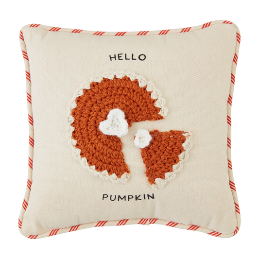 PIE TGIVING CROCHET PILLOW