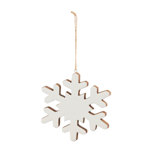 SM ENAMEL SNOWFLAKE ORNAMENT
