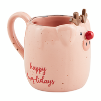 PIG FARM ANIMAL CHRISTMAS MUG