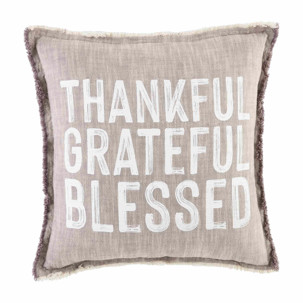 Thankful Fringe Pillow