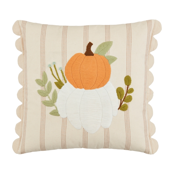 SQUARE SCALLOP PUMPKIN PILLOW