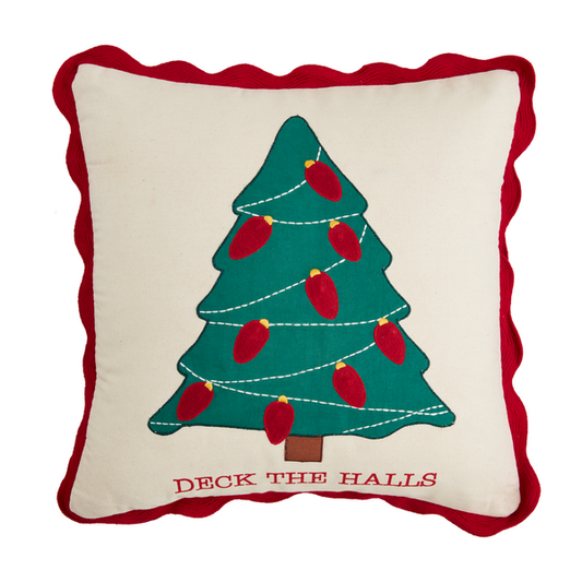 TREE LIGHT UP CHRISTMAS PILLOW
