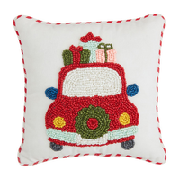 CAR MINI XMAS BEADED PILLOW