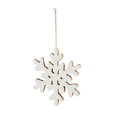 MED ENAMEL SNOWFLAKE ORNAMENT