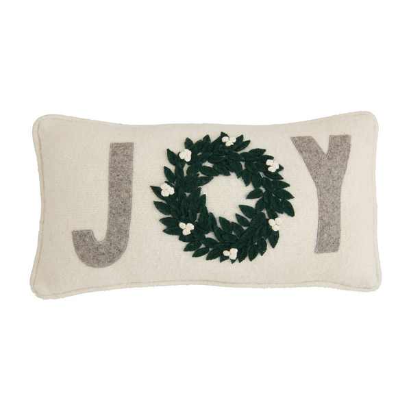 JOY XMAS MINI FELT PILLOW