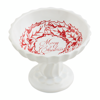 WREATH PEDESTAL CANDY DISH