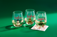 SNOWMAN ICON WINE GLASS