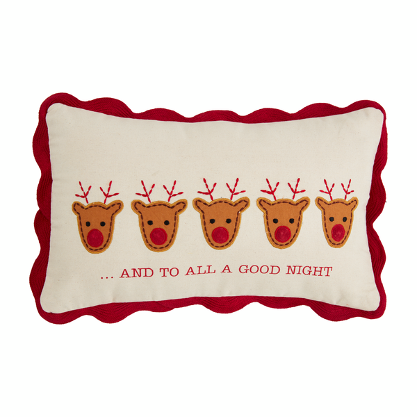 DEER LIGHT UP CHRISTMAS PILLOW