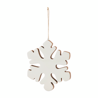 LG ENAMEL SNOWFLAKE ORNAMENT