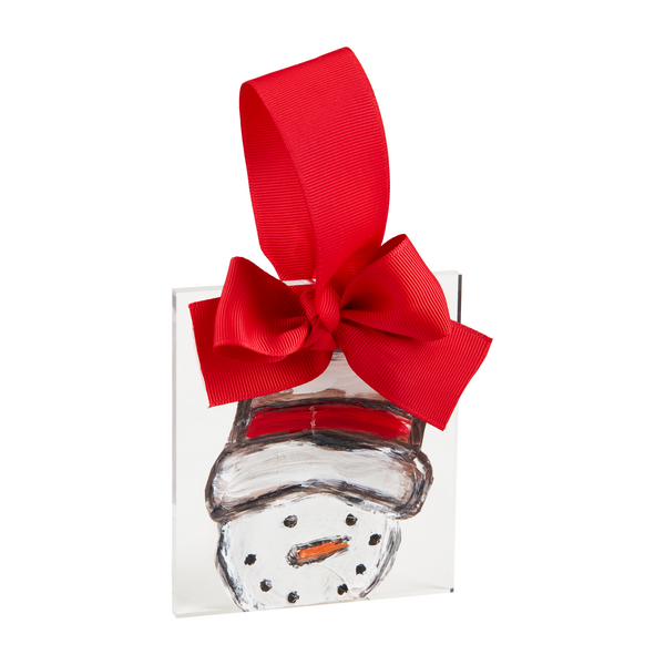 SNOWMAN ACRYLIC XMAS ORNAMENT