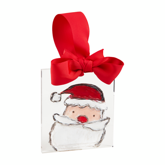 SANTA ACRYLIC XMAS ORNAMENT