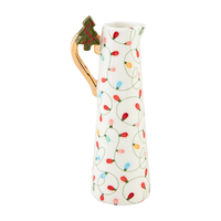 WHITE XMAS LIGHTS BUD VASE