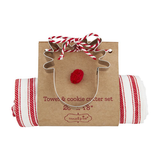 Stripe Towel & Cookie Cutter Set