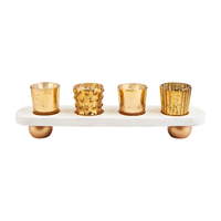 Gold Votive Display Set