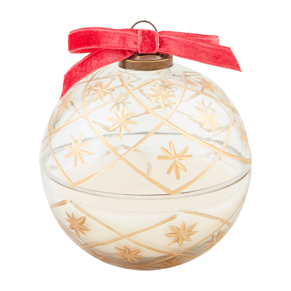 CLEAR GLASS ORNAMENT CANDLES