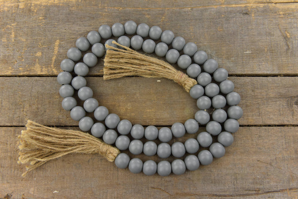 Wholesale Home Decor - Gray Beaded Garland 60in