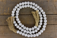 Wholesale Home Decor - White Beaded Garland 60in