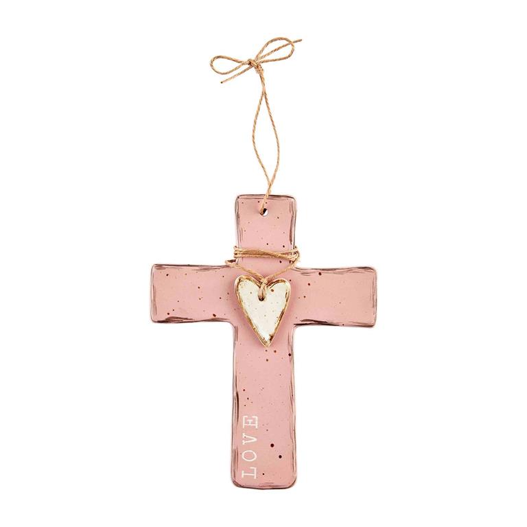 LOVE STONEWARE CROSS