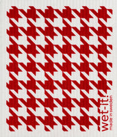Wet-it! - Houndstooth Red Swedish Cloth