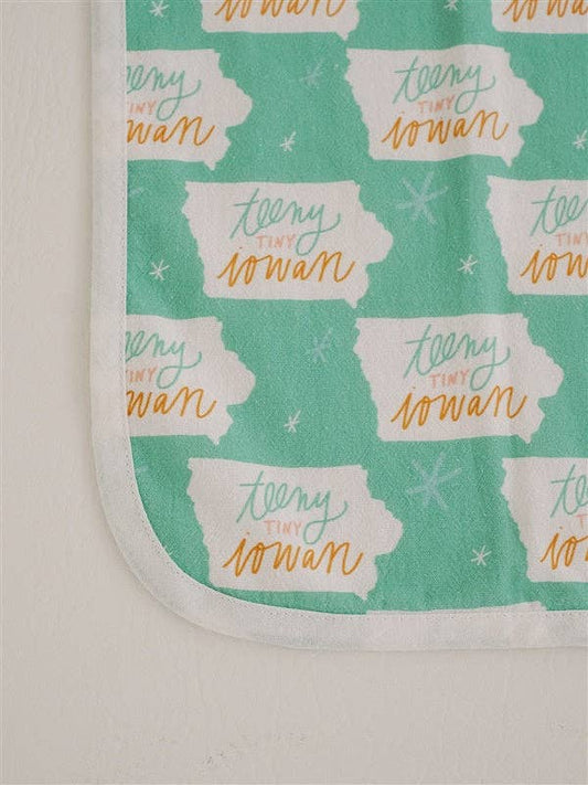 Doe A Deer - Teeny Tiny Iowan - Set of 3 Muslin Burp Cloths