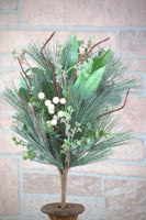 Wholesale Home Decor - Snow Berry 18in Pick