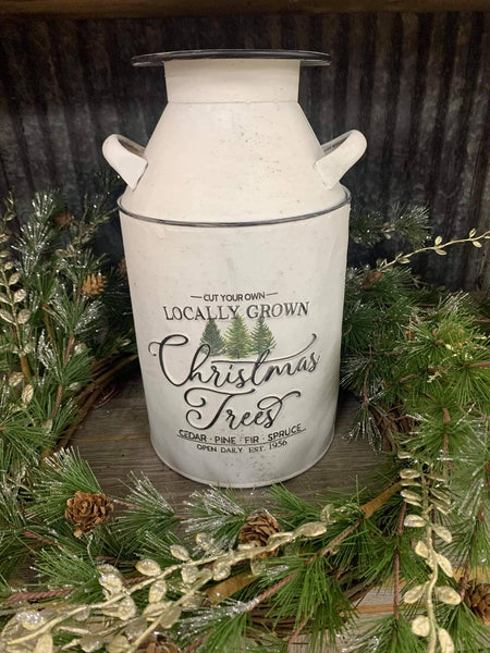 Wholesale Home Decor - Tree Milk Can 7x13in