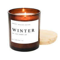 Sweet Water Decor - Winter Soy Candle - Amber Jar - 11 oz