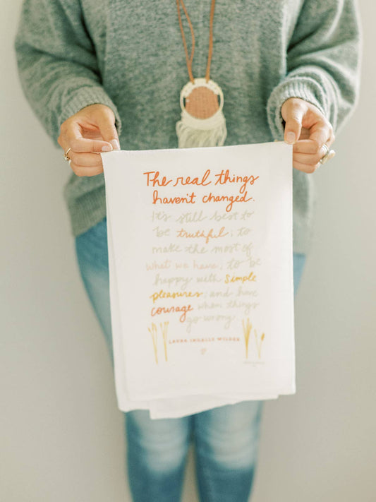 Doe A Deer - The Real Things - Flour Sack Towel | Autumn, Thanksgiving