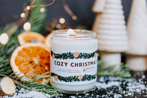 Dirt Road Candle Co - 8 oz. Cozy Christmas Candle