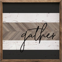 Gather wall sign