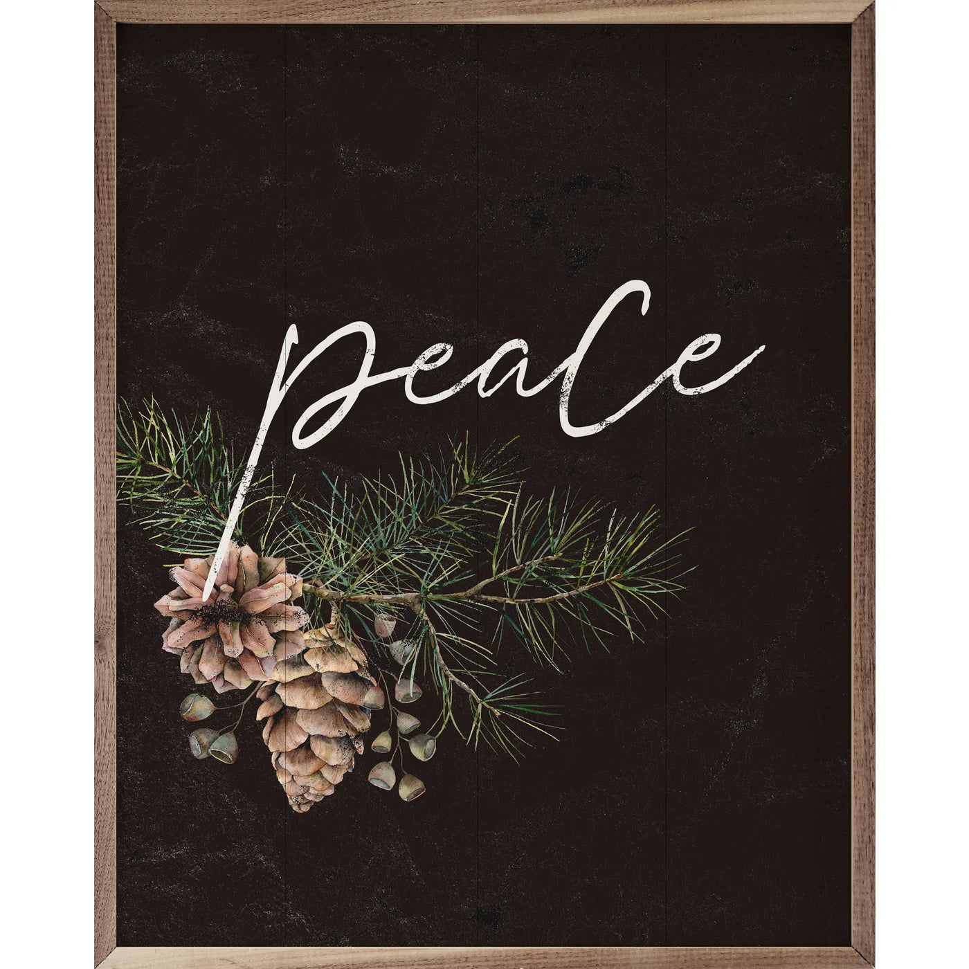 Pinecone Peace Branch Black